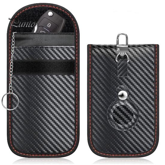 1/2 шт., сумки для ключей от автомобиля, защитные клетки, компактные размеры, портативные противоугонные чехлы с блокировкой сигнала, RFID-брелок, защитные чехлы