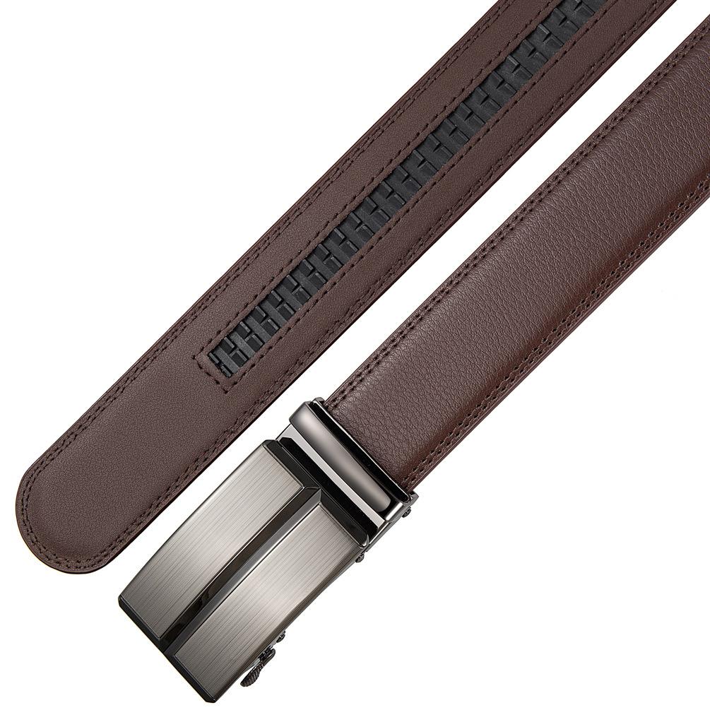 Двухслойный ремень, ремень с автоматической пряжкой, мужской ремень, повседневный, аксессуары Ly36-87136-1