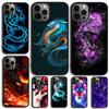 Крутая арт-чехол с драконом для iPhone 17 Air 15 16e 14 13 Pro Max Coque 12 11 Pro Max PLUS
