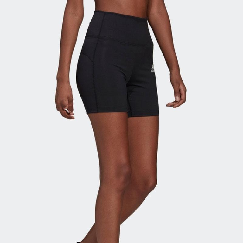 Adidas Однотонные быстросохнущие обтягивающие тренировочные шорты женские шорты черные HE9263