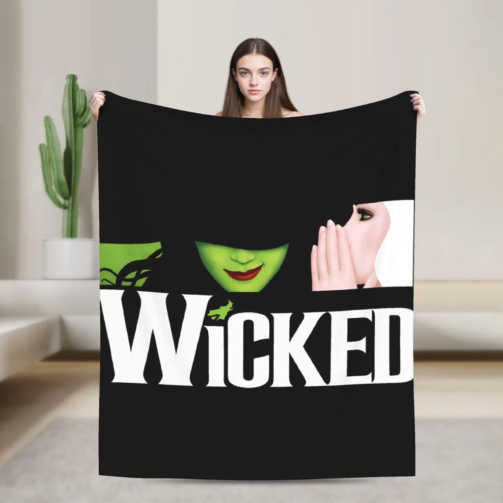 Wicked Warm Soft Blanket Kids Plush Bedding Throws Funny Bedroom Flannel Bedspread Sofa Bed Cover
