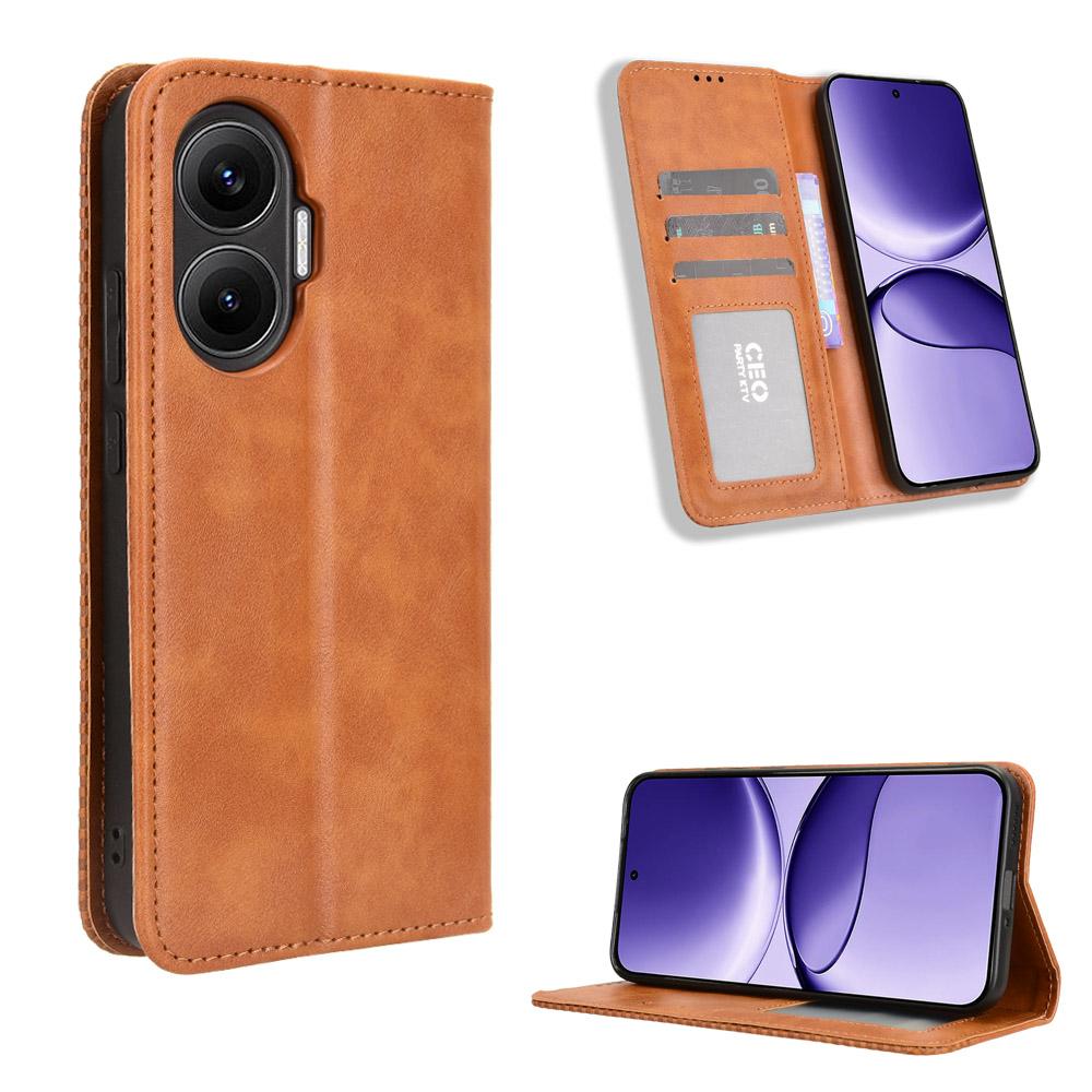 For Xiaomi Redmi Turbo 4 Pro 5G Leather Case Wallet Stand Retro Texture Phone Cover