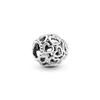925 Sterling Silver Openwork Paw Print Infinity Charm Bead Fit New Bracelet Necklace Jewelry Gift For Women 