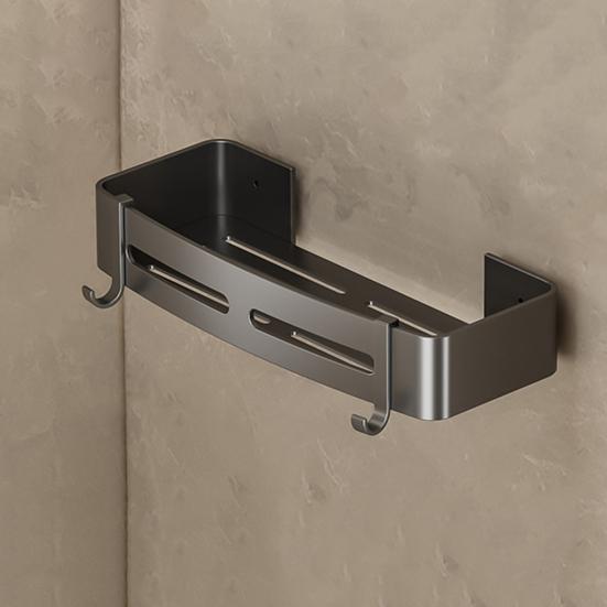 Настенная полка для хранения в ванной без сверления, отличная липкость, противоскользящая, большая грузоподъемность, нержавеющая, водонепроницаемая, с крючком, органайзер для душа ARI