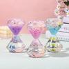 Dreamy Milky White Liquid Diamond Oil Hourglass Ornament - Children's Day Gift