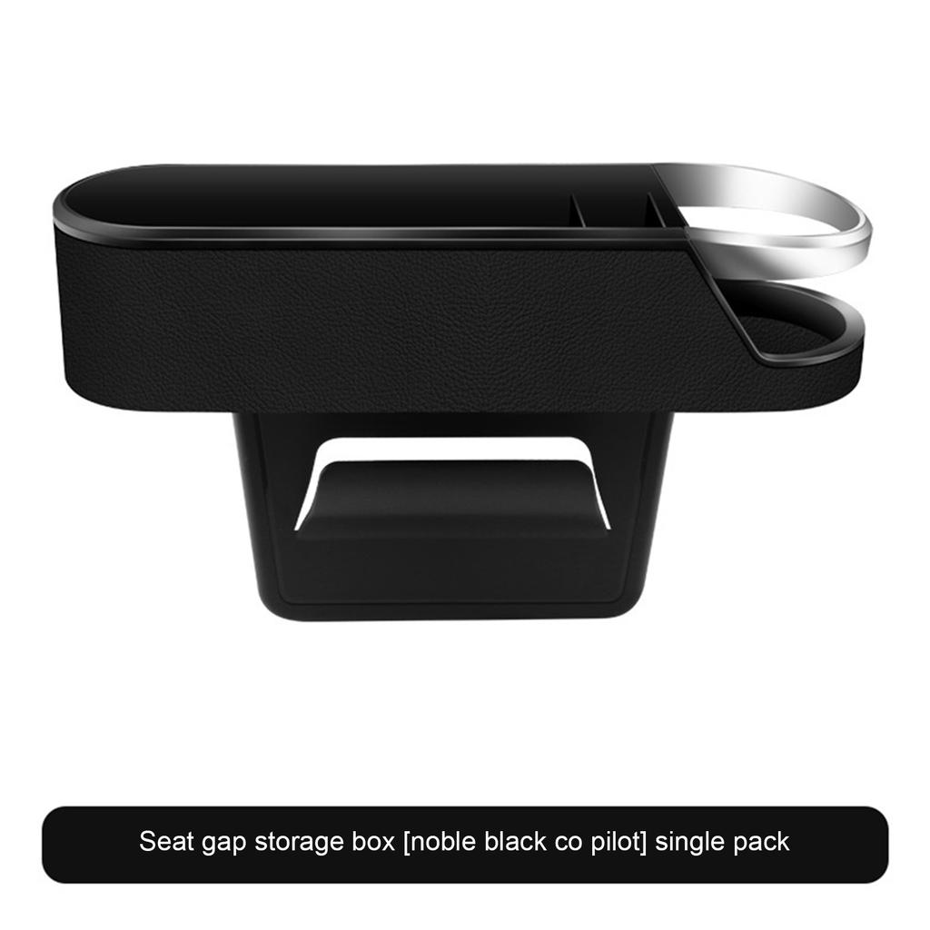 Leather Car Seat Organizer Multifunctional Auto Seat Gap Storage Box ABS Seat Seam Pockets Trunk Organizers Cup Holder