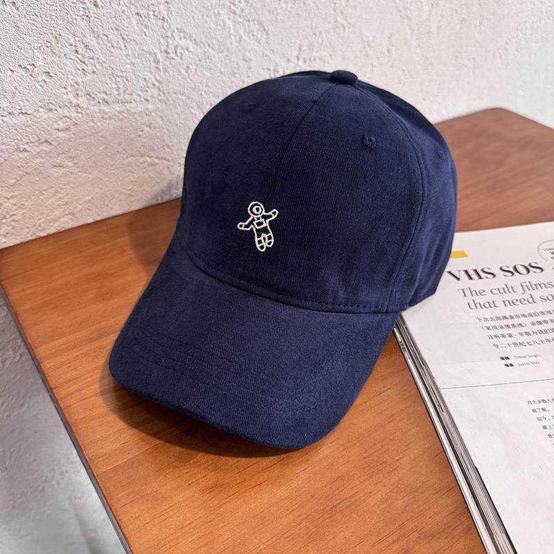 Хлопковая повседневная твиловая вышитая бейсболка, кепка для защиты от солнца с изогнутым козырьком
