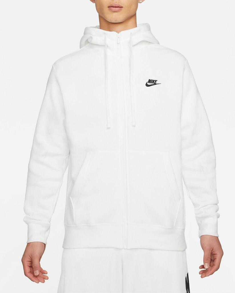 Куртка Nike Hoodie Club Fleece (BV2645) белый/черный