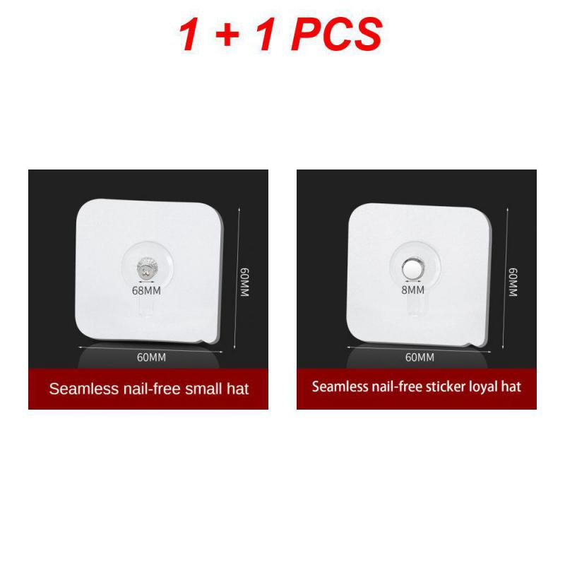 1/2/3 шт. Настенный крючок-наклейка Невидимый Влагостойкий Прочный Простой Экономия места Подвесной крючок Влагостойкий