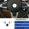3x Soft Carbon Fiber Car Driver Steering Wheel Cover Sticker For BMW Z4 2009-16