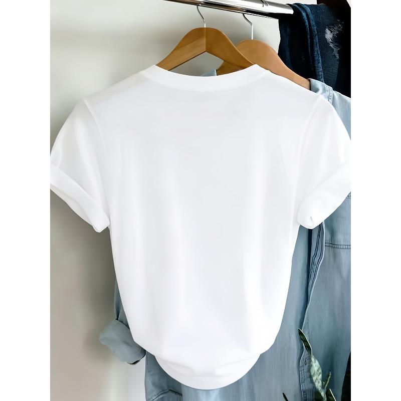 Женская мягкая классическая футболка с круглым вырезом, эластичная, дышащая, разных цветов, повседневная, для ежедневной носки, можно стирать в машине, универсальный топ на каждый день