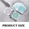 50pcs 10x10cm Disposable Floor Drain Stickers Anti-blocking Filter Floor Drain Mesh Sticker Hair Catcher Stopper Shower Drain