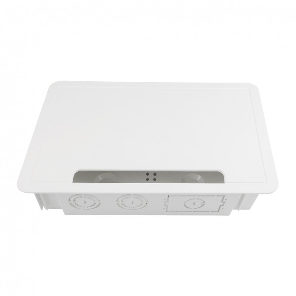 Recessed TV Outlet Box with Cable Management for Home Entertainment Systems