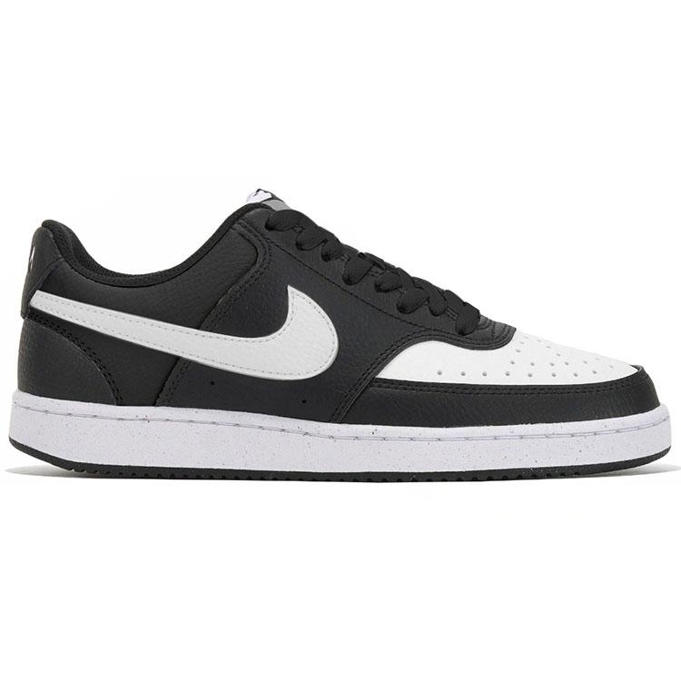 Nike Court Vision Abrasion Resistant Low top Skateboard Shoes Unisex Black White DH3158-003(Team331-)