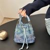 New Trend Fashion Retro Niche Denim Underarm Bag Women's Bag Shoulder Large Capacity Commuter Bucket Bag