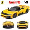Bburago 1:18 The latest Ferrari F80 racing car Alloy car models, toys, gifts, racing cars