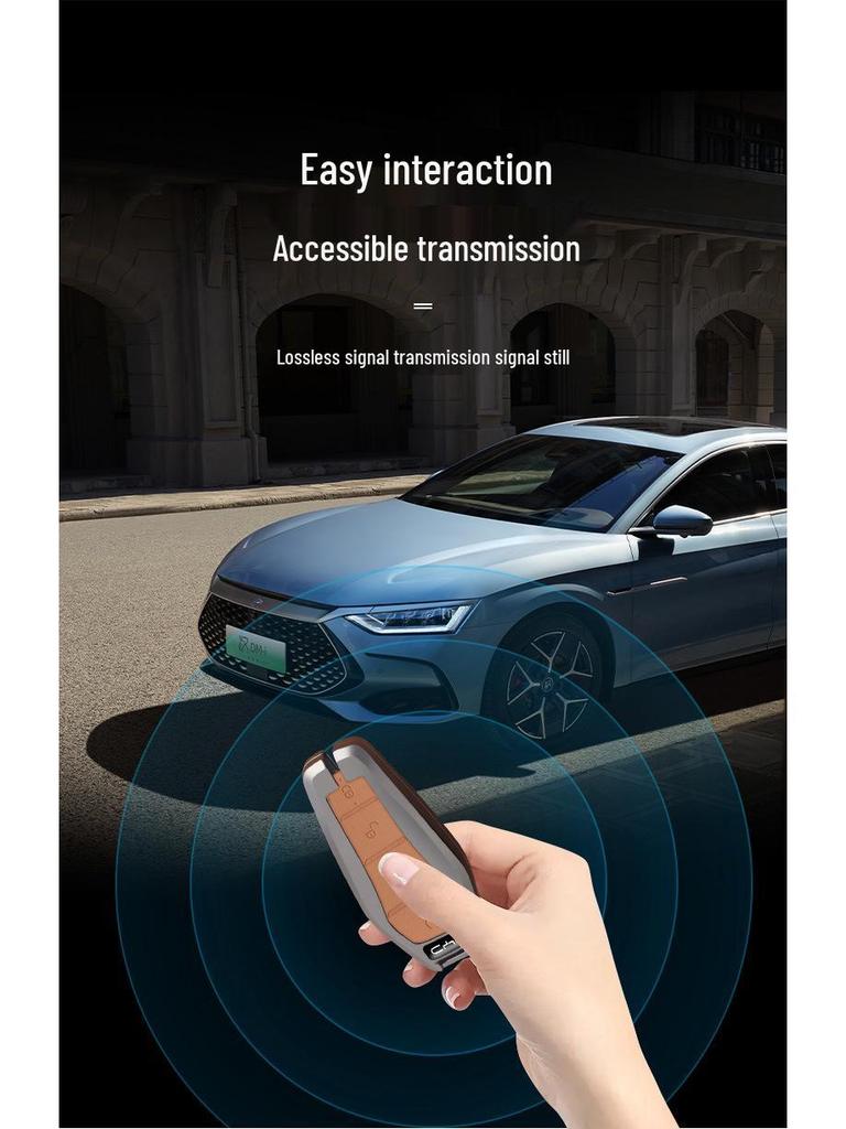 Чехол для ключа BYD Han: Металлический корпус для Han DMI, Han EV, Qin, Yuan, Song PLUS, Tang