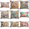 Новая Ретро Цветочная Наволочка Креативный Принт в Стиле Масляной Живописи и Гравюры Домашняя Наволочка для Подушки на Диван