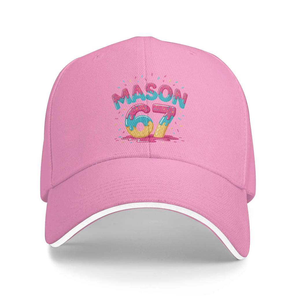 Number  Ice Cream Drip Six Seven  Meme th Birthday Baseball Cap Hip Hop Sandwich Hats Unisex Adjustable Hats Cap Fishing