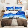 Трехпредметный авиационный пододеяльник Двухпредметный комплект постельного белья Цифровая печать Наволочка