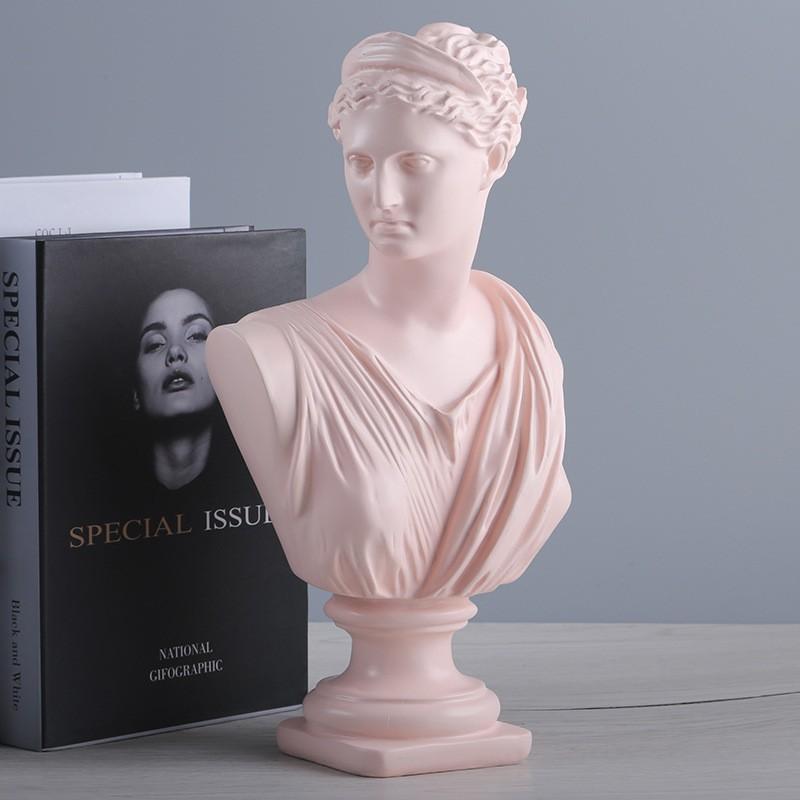 Pink Venus Bust Statue Resin Decor Living Room Home Decoration Gift Housewarming Friends Christmas