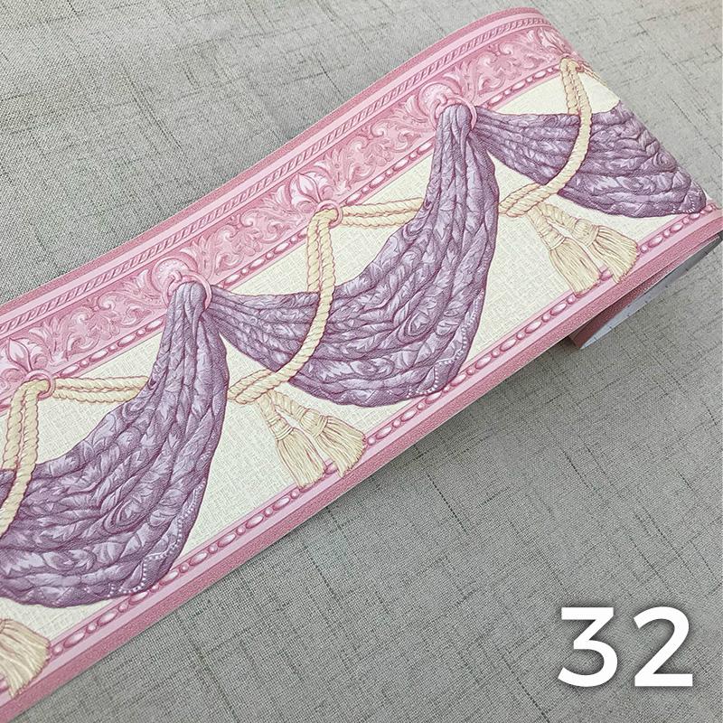 5M ПВХ самоклеящиеся наклейки на плинтус, цветочные наклейки на талию, водонепроницаемые 3D настенные бордюры для ванной комнаты, декор