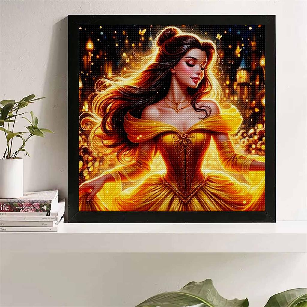 Алмазная живопись своими руками Круглые алмазы Прекрасная Рапунцель Полная алмазная мозаика Украшение для дома Живопись Набор для вышивания крестом