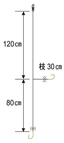 Gamakatsu 2 Goku Ajibishi F107 No. 10-Harris 1.5. 45038-10-1.5-07