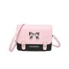 Bow Handbag Spring New Versatile Ins Gentle Texture One Shoulder Crossbody Bag Korean Style Small Square Bag
