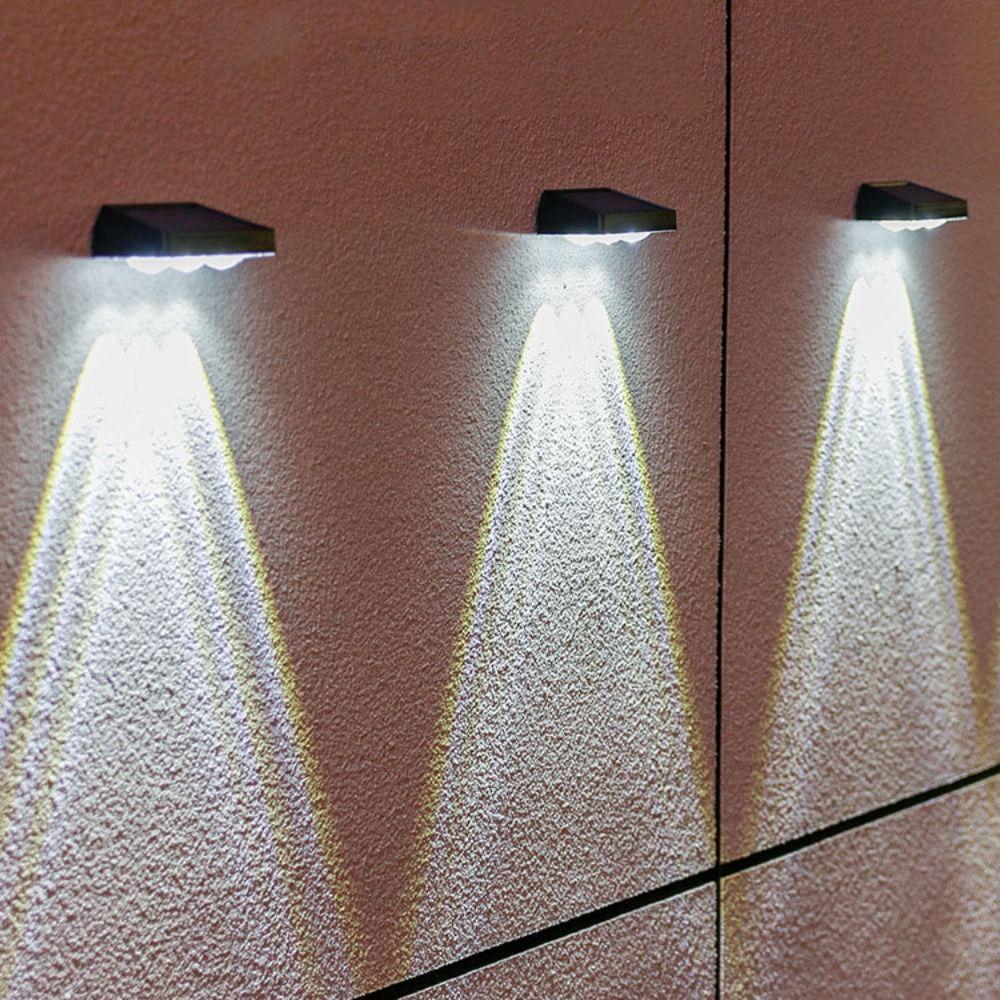 3LED Waterproof Solar Wall Lamps 2LED Solar Wall Lights Yard Atmosphere Wall Lights Decor