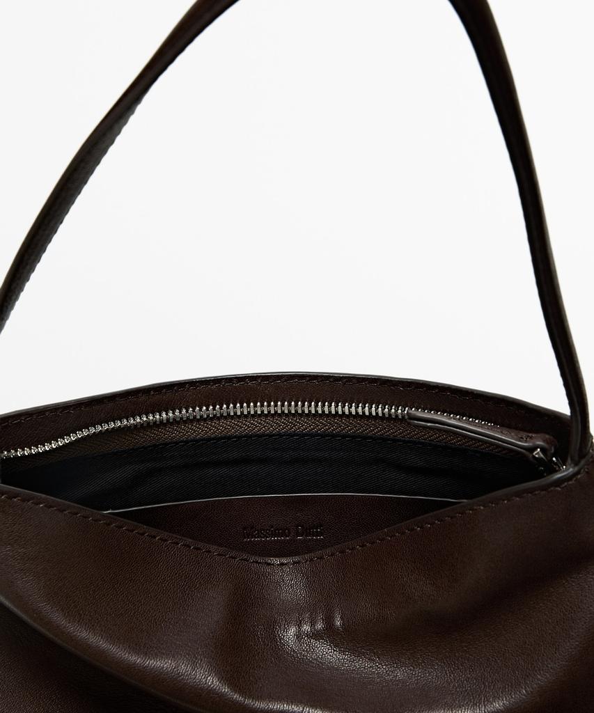 Massimo Dutti Napa Leather Small Shoulder Bag