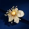 Exquisite Flower-shaped Brooch, High-end Feminine Charm, Pearl Flower Pin, Design Sense, Niche Brooch