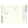 Midori Double Schedule Limited with 22381006 October Planner, 2026, B6, Monthly, Edition, Bookmark, Black, (Starts 2025)