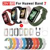 Soft Silicone Strap for Huawei Band 7 Accessories Replacement Bracelet Screen Protector Case Wristband for Huawei Watch Band7