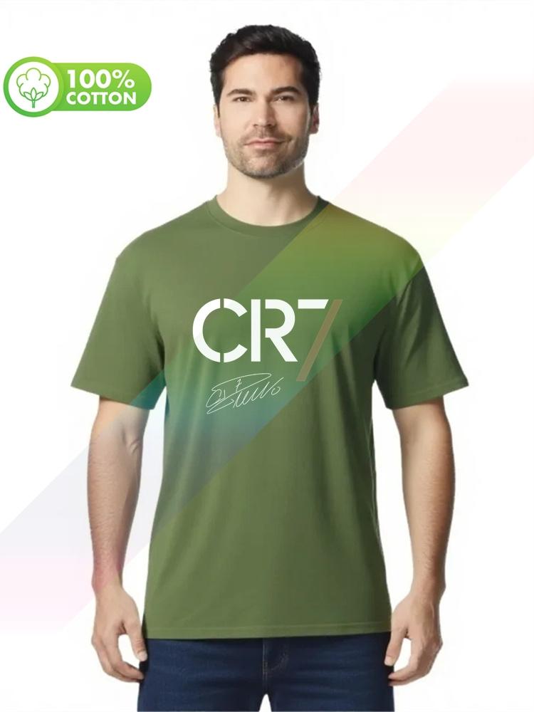 100 cotton round neck heavy weight Unisexs Tshirt CR7 SHIRT Cristiano Ronaldo Portugal Cool Casual pride S3XL Tops Tees
