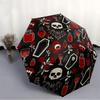 1pc Vampire Gothic Automatic Umbrella - 8-Rib Portable Folding Black Iron Frame for Outdoor, Beach, Travel, Beach Umbrella,104