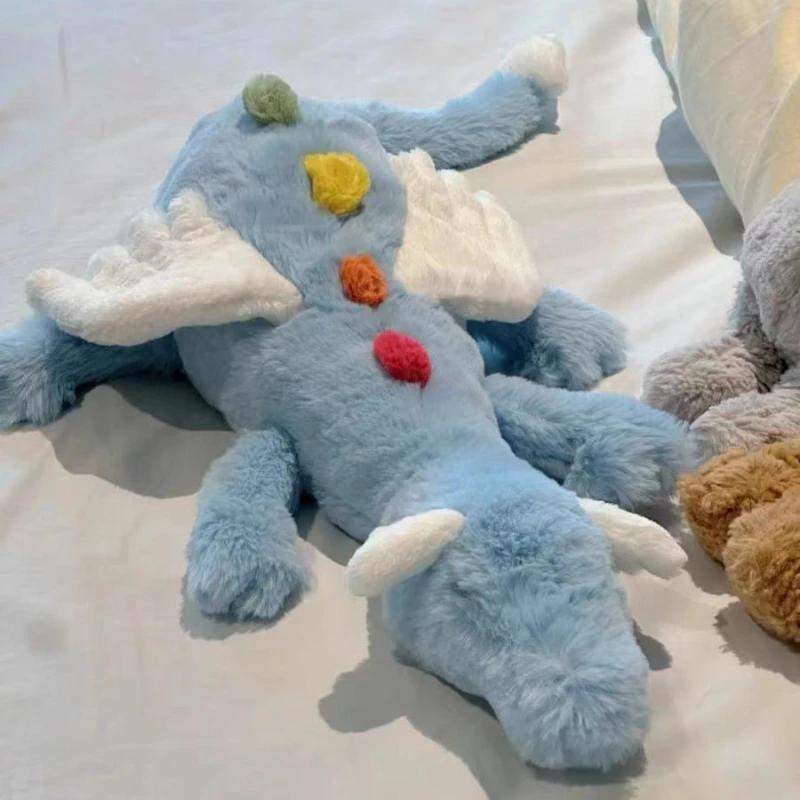 60 см мультяшный летающий дракон плюшевая игрушка с крыльями радужный длинный дракон плюшевая игрушка подушка