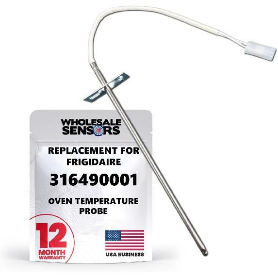 Replacement for Frigidaire 316490001-12 Month Warranty - Oven Temperature Probe