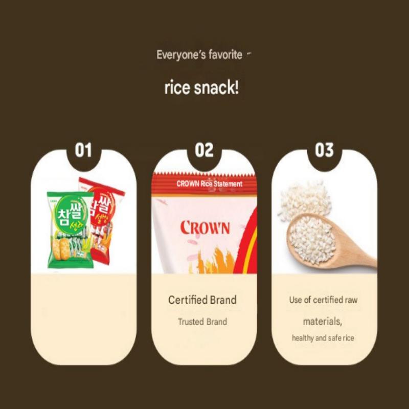 Crown Rice-Biscuits, 2 * 253g(44 Small Bags)