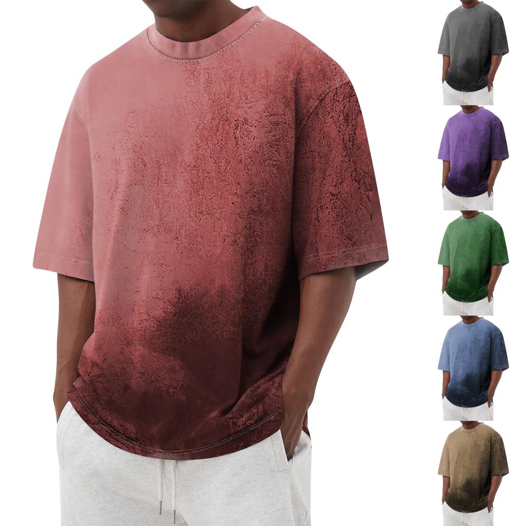 Men's T-shirts Graphic Printing Street Casual Short Sleeve Printed Clothing