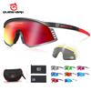 Queshark 4 Lens/ Set Men Women Polarized Cycling Sunglasses Sports MTB Bicycle Eyewear Riding Road Bike Glasses Goggles QE58-01