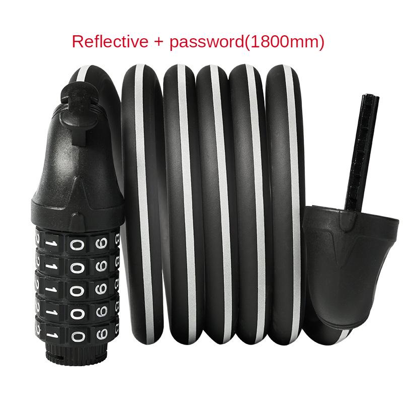 1.2-1.8m Bicycle Lock Code Key Locks Bike Cycling Password Combination Security Steel Wire Locks Bicycle Motorcycle Accessories