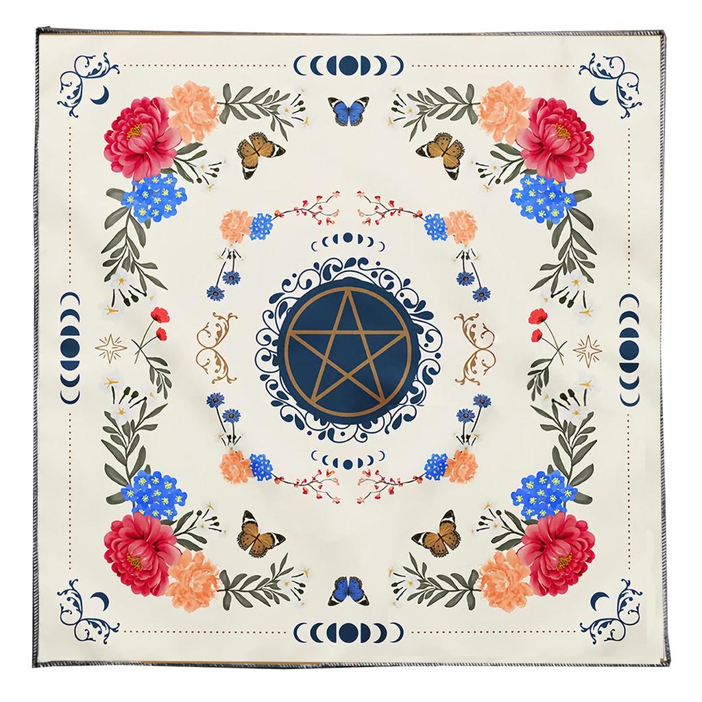 Divinations Tablecloth Eye Moon Pattern Astrology Tarots Card Tablecloth Altars Cloth Divinations Board Game Accessory