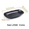 Melamine Black Imitation Porcelain Plate - Versatile Dish for Hot Pot, Barbecue, and Cold Dishes
