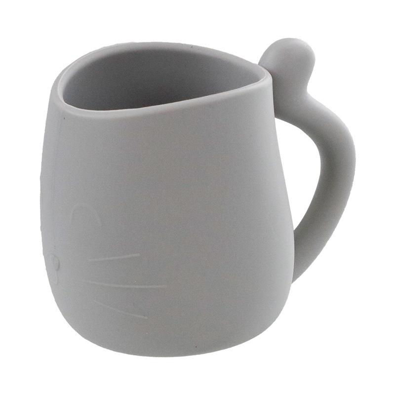 Силиконовая чашка, противопадающая, милая чашка для кошек, домашняя питьевая чашка, чашка для воды Caneca с ручкой, милая чашка, чашка для ополаскивателя полости рта