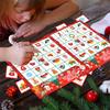 Christmas Bingo Game Set Festive Cards for Family Fun Interactive Party Activity Festive Bingo Playing Cards Set