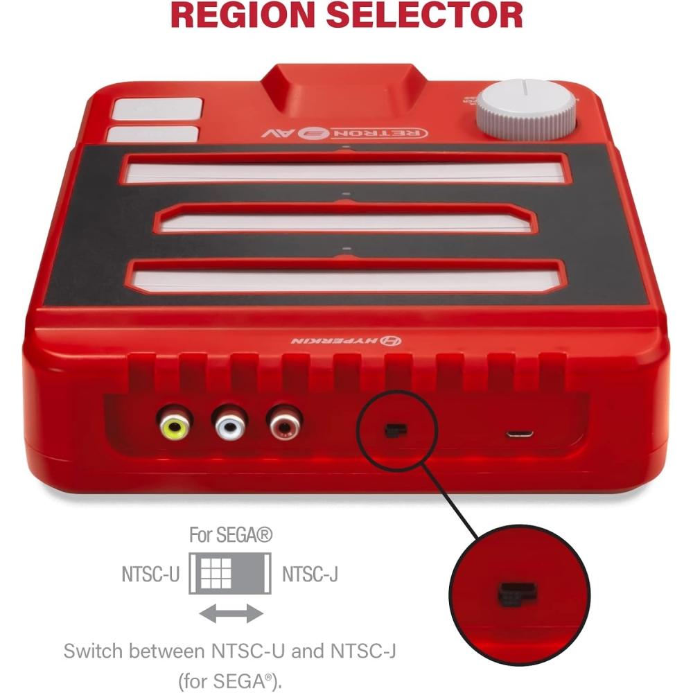 Игровая консоль HyperkIn Retron 3 Av Красная   Совместима с Nes  sNes  geNesis  Ретро Все в 1