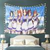 VIKAMA Uma Musume Pretty Derby Гобелен Аниме Постер Группы Стиль Настенное Украшение Спальня Общежитие Стол Фоновую Декорацию