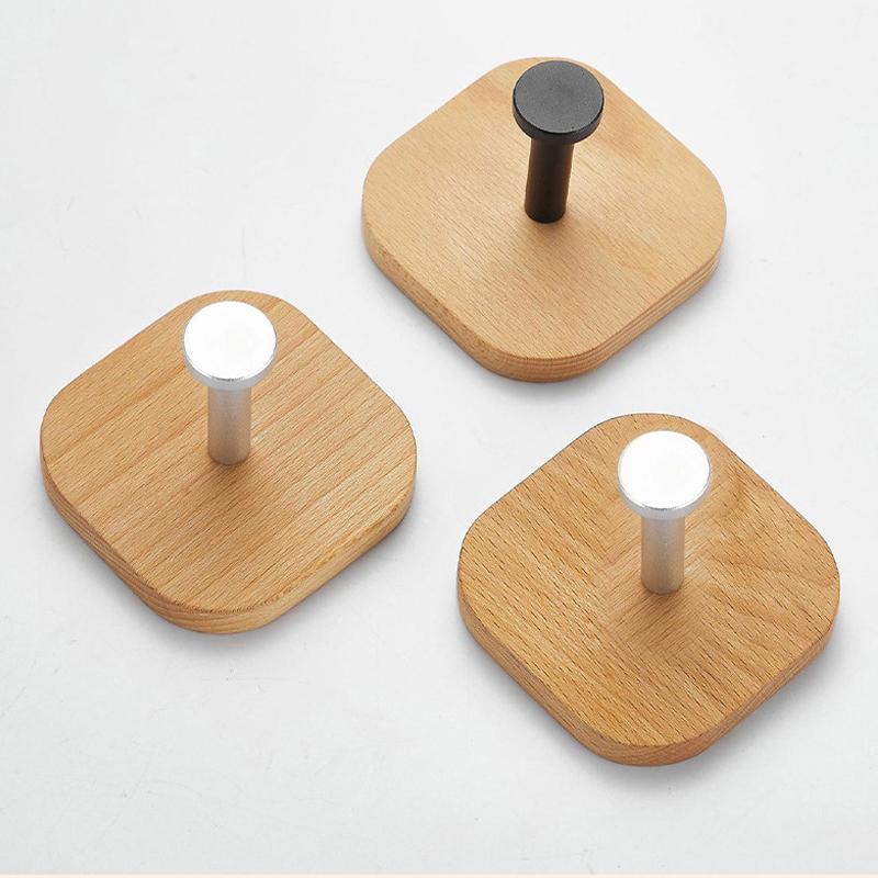 Самоклеящийся Деревянный Крючок Вешалка для Подвешивания Ванная Кухня Настенный Крючок Спальня Стойка для Хранения Пальто Дом Полотенце Ключ Дом И украшение H