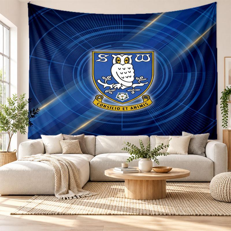 Sheffield Wednesday Wall Tapestry, Soft Fabric Wall Hanging, Decorative Backdrop For Bedroom Home Wall Art